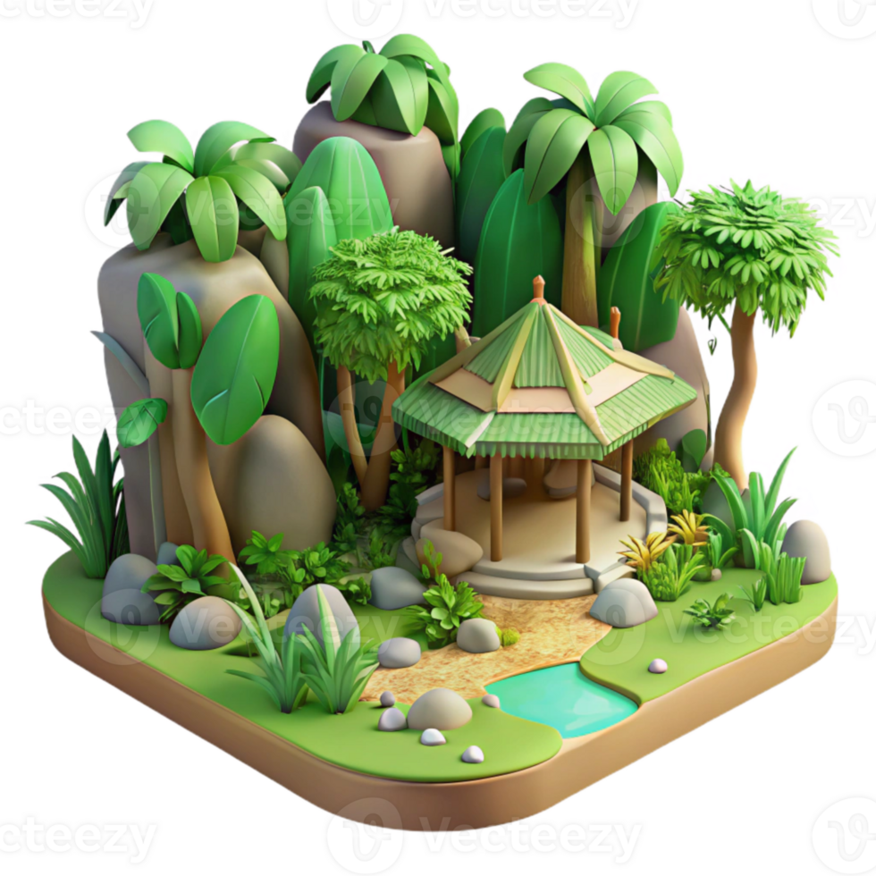 elegant contemporary Wildlife Sanctuary Forest Lush Greenery Transparent Background genuine png
