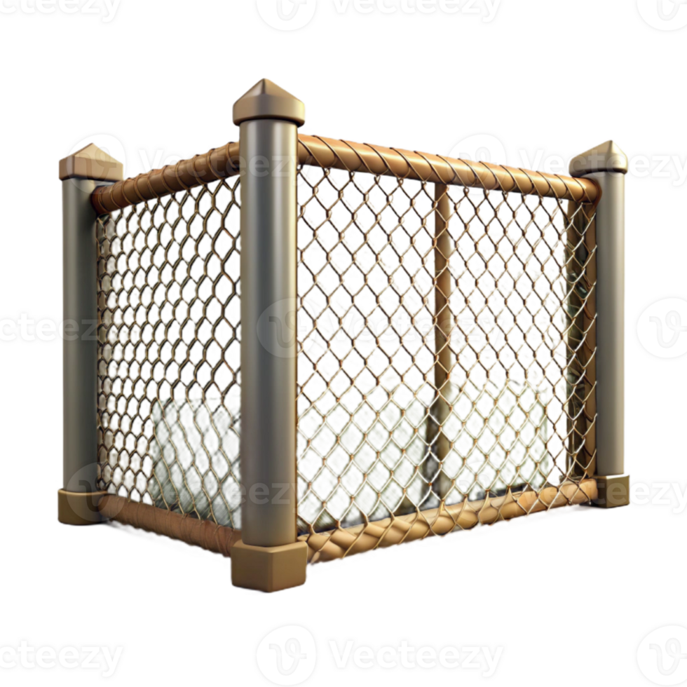 vibrant vintage Wildlife Sanctuary Fence Wire Mesh Transparent Background premium png