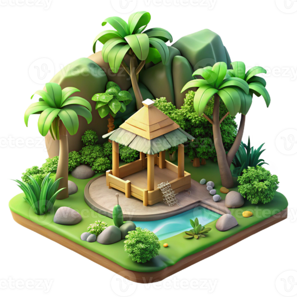 extraordinary abstract Wildlife Sanctuary Forest Lush Greenery Transparent Background genuine png