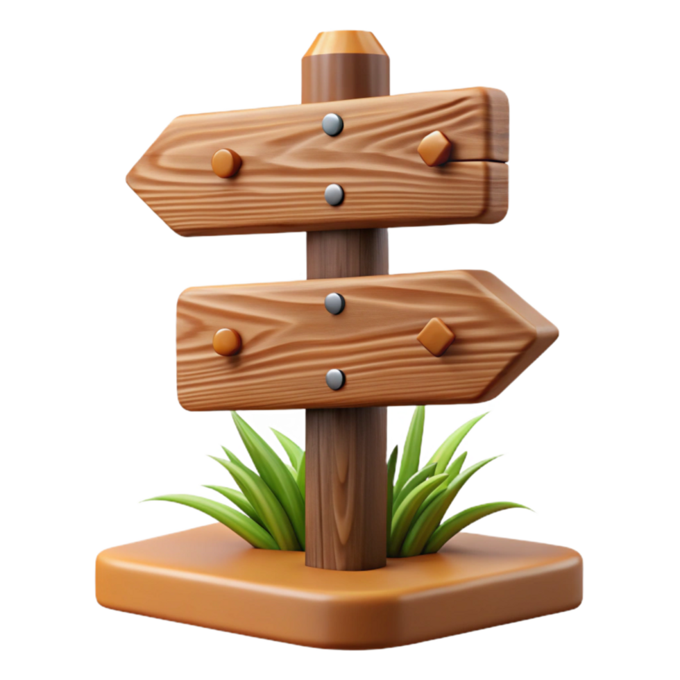 extraordinary abstract Wildlife Sanctuary Signpost Wooden Texture Cutout professional png