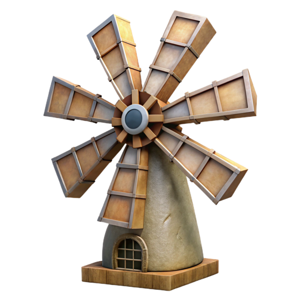 dramatic modern Windmill Blades Rotating Isolated Cutout original png
