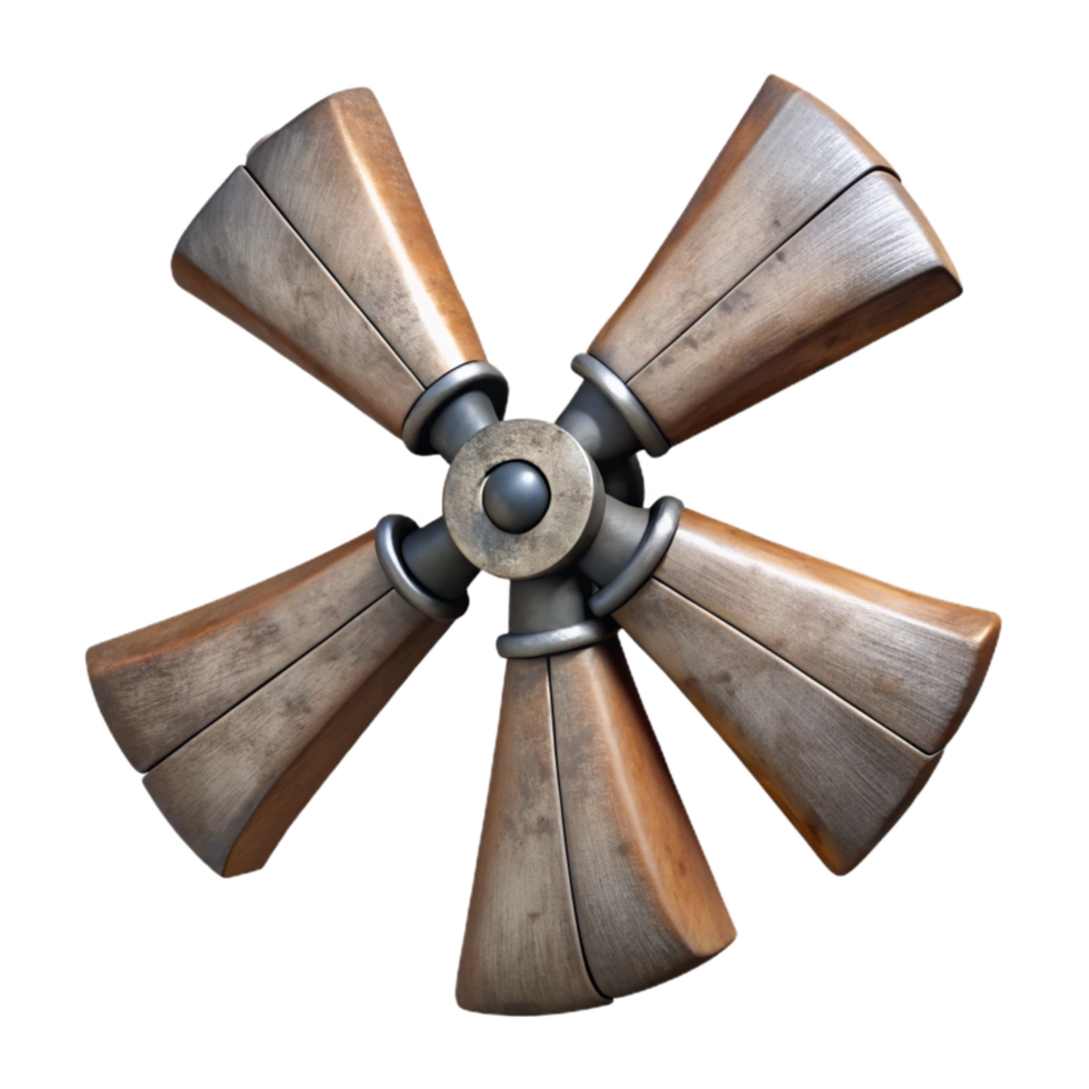impressive classic Windmill Blades Still Isolated authentic png