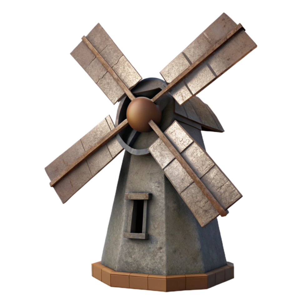 stunning modern Windmill Silhouette Isolated Element original png