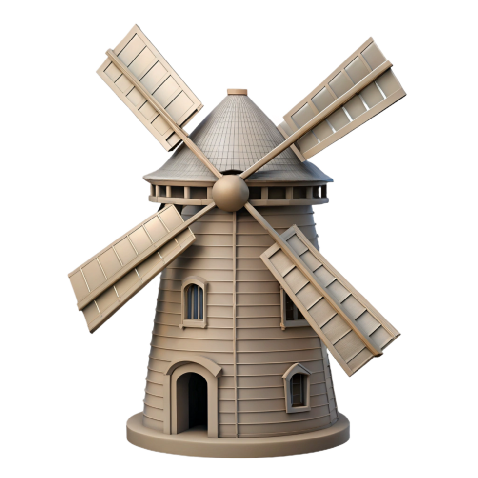 impressive modern Windmill Silhouette Transparent png