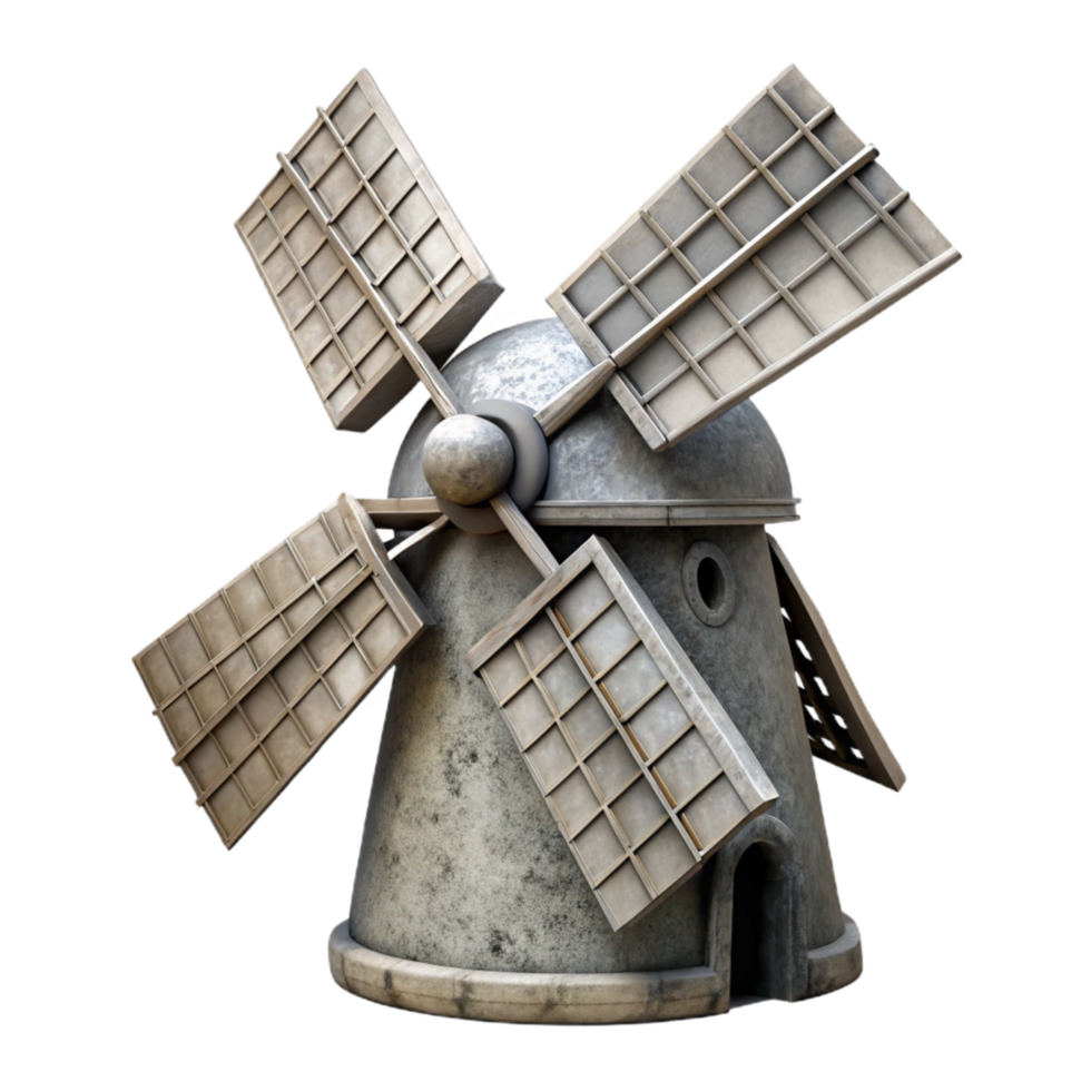 dramatic contemporary Windmill Silhouette Isolated Element png
