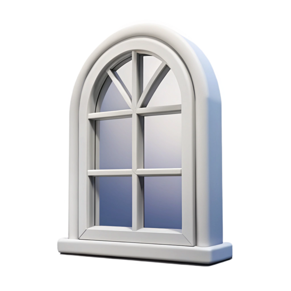 impressive traditional Window Frame White Isolated Cutout exclusive png