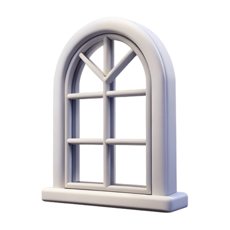 beautiful creative Window Frame White Isolated Cutout high quality png