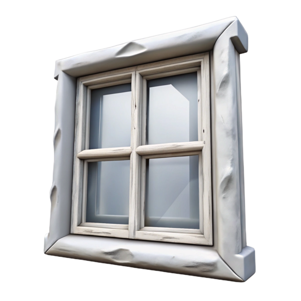 impressive classic Window Frame White Paint Transparent Background original png