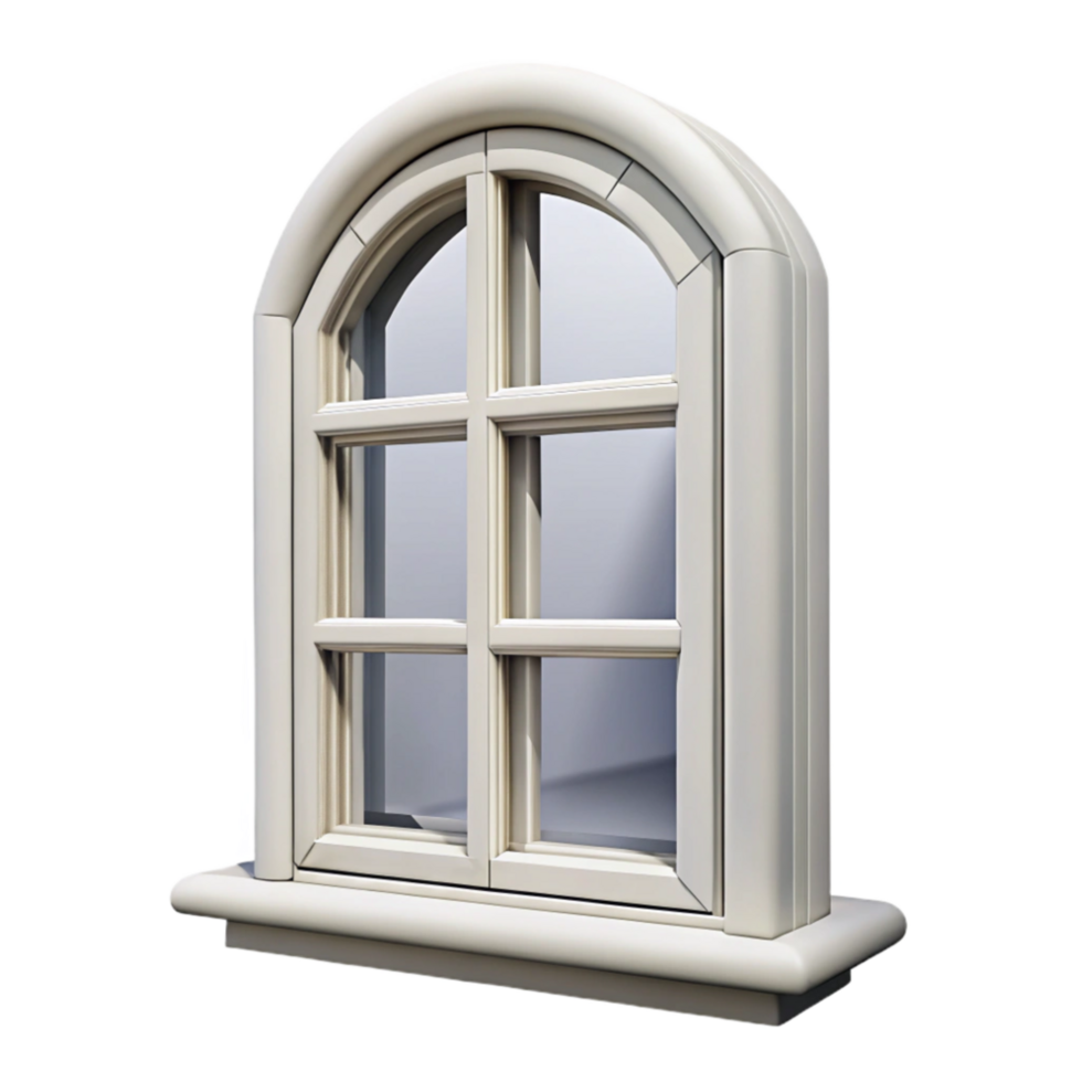 dramatic creative Window Frame White Wood Isolated Cutout high quality png