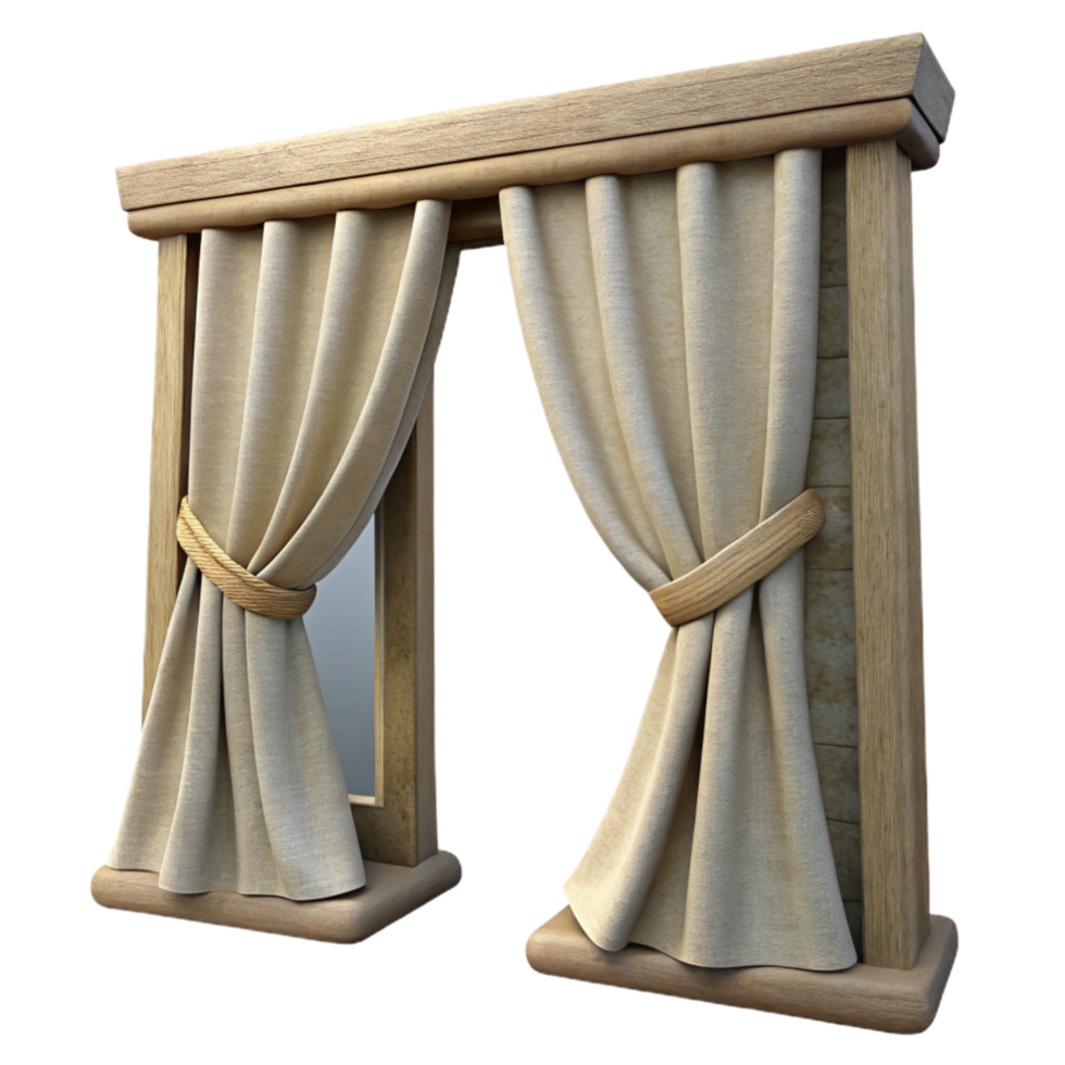extraordinary abstract Window Curtains Linen Material Cutout high quality png