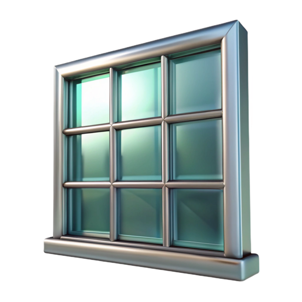 stunning creative Window Pane Clear Glass Isolated on Transparent Background png