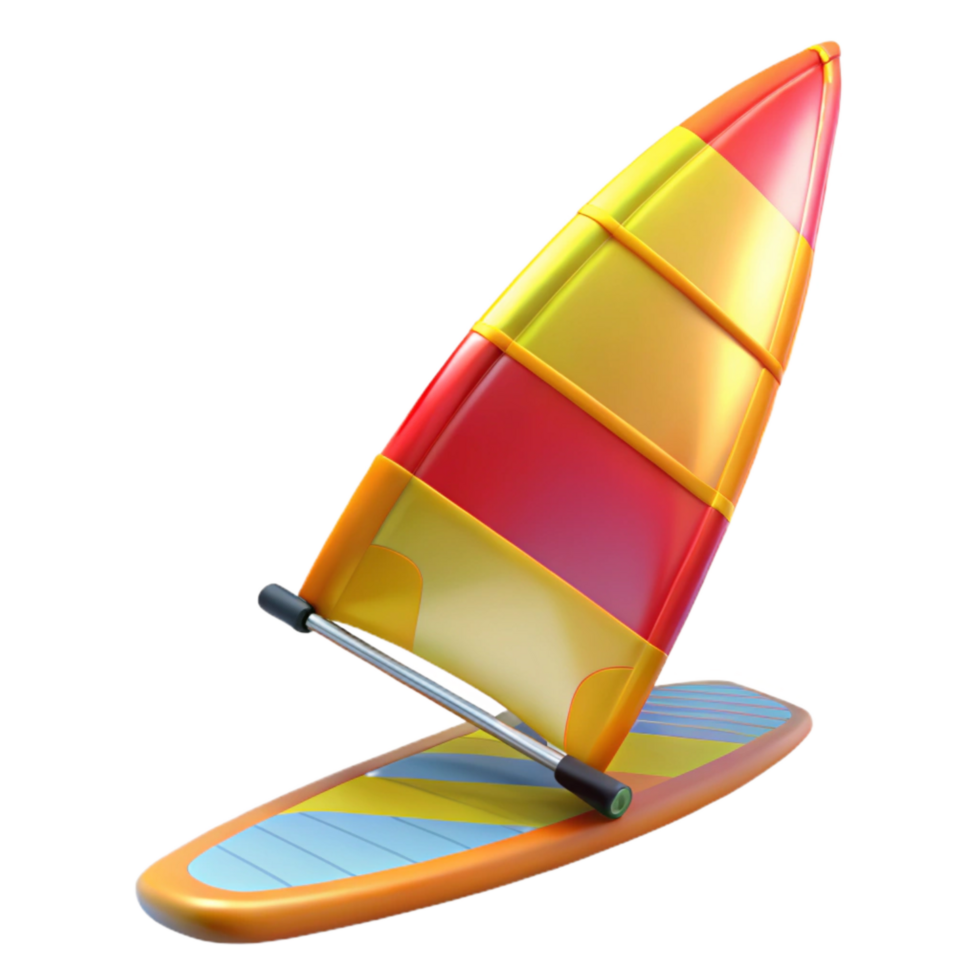 stunning creative Windsurfing Board Bright Sail Dynamic Angle Cutout original png