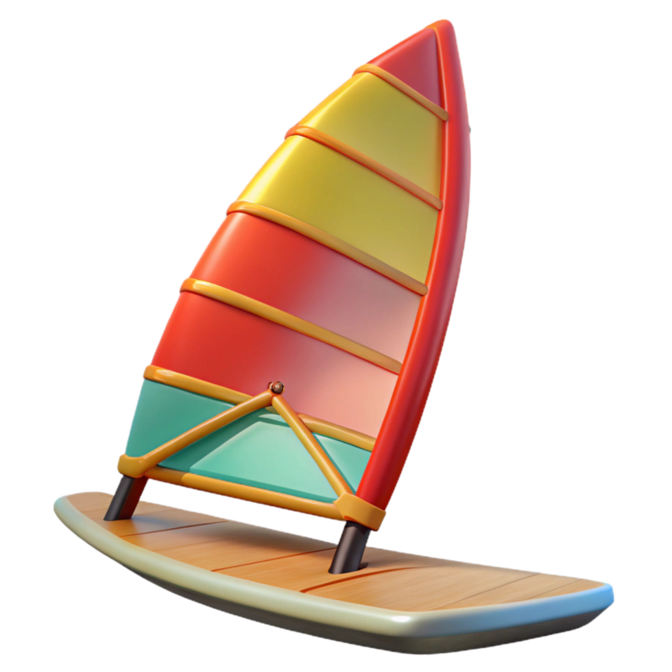 wonderful abstract Windsurfing Board Bright Sail Dynamic Angle Cutout genuine png