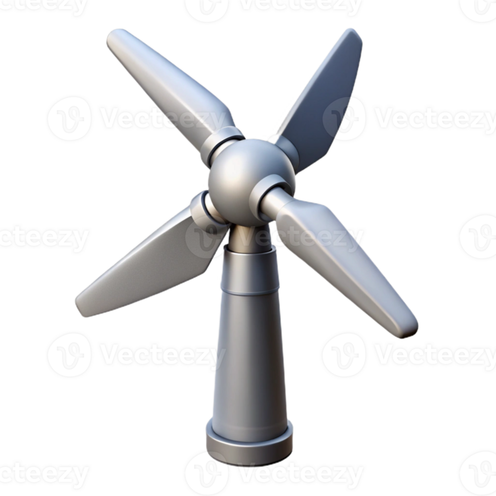 vibrant classic Wind Turbine Blades Rotating Isolated Element genuine png