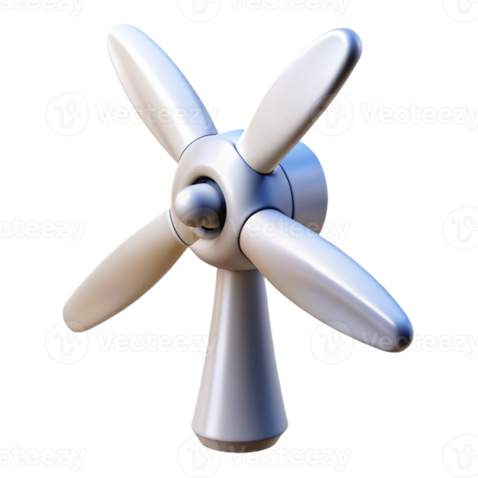 wonderful rustic Wind Turbine Blades Rotating Isolated Element detailed png