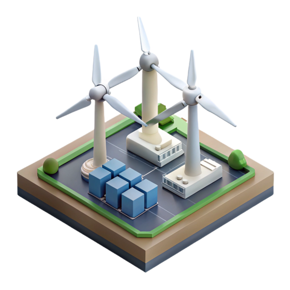 extraordinary contemporary Wind Turbine Farm Aerial View Isolated genuine png