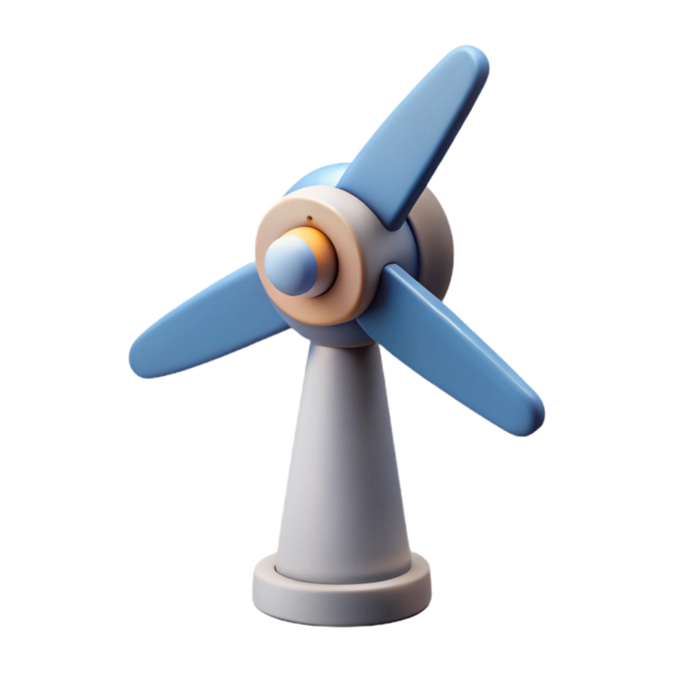 vibrant abstract Wind Turbine Icon Transparent Background high quality png