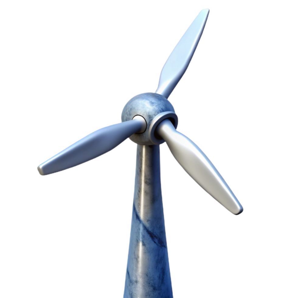 beautiful traditional Wind Turbine Silhouette Transparent Background png