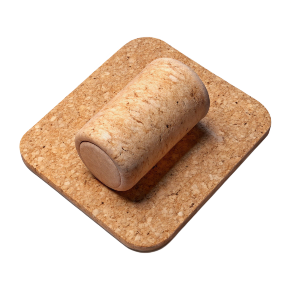 stunning vintage Wine Cork Bath Mat Textured Surface Transparent Background authentic png