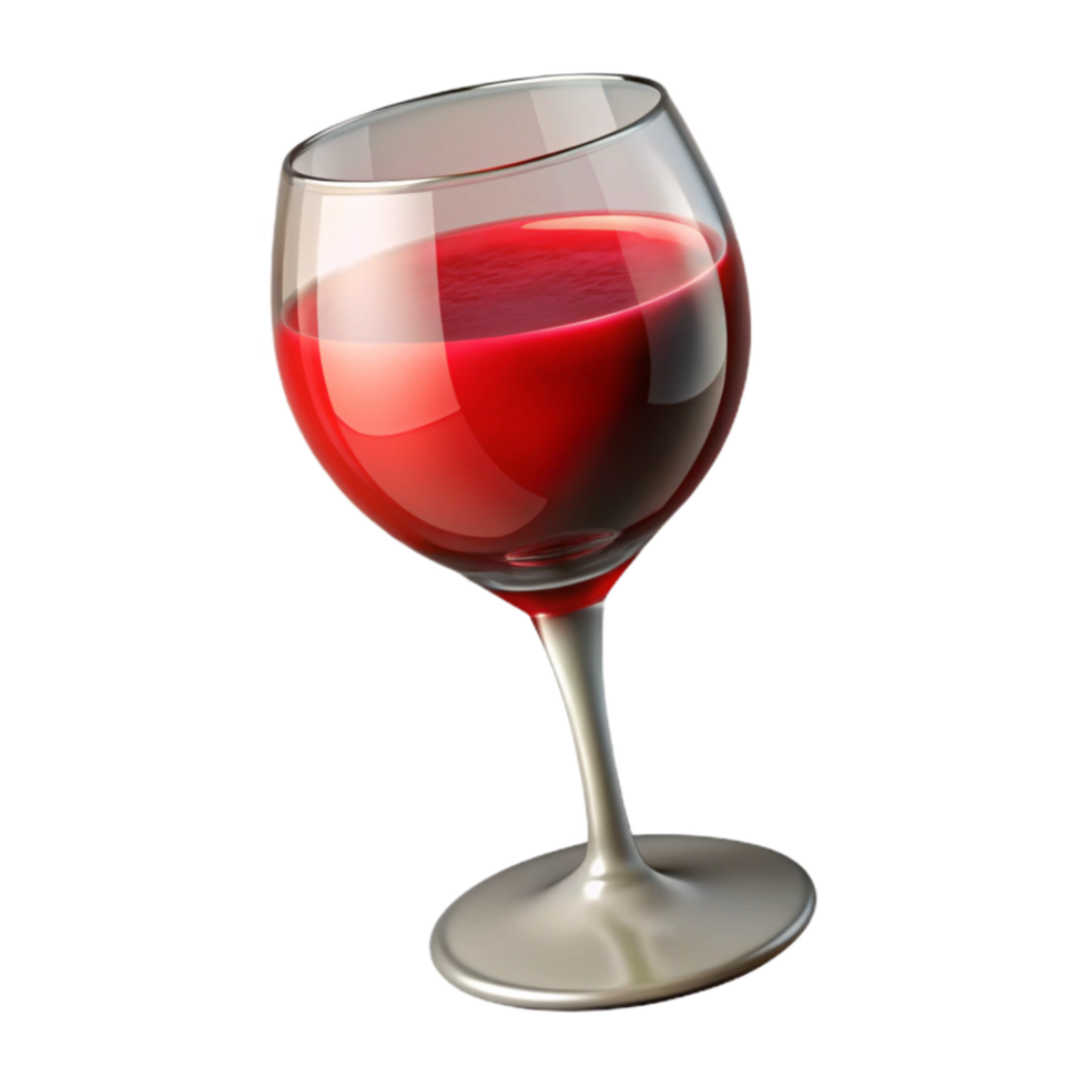 magnificent traditional Wine Glass Red Wine Isolated on Transparent Background png
