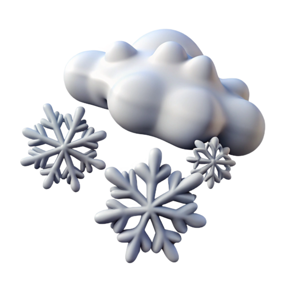 beautiful rustic Winter Snowflakes Falling Isolated premium png