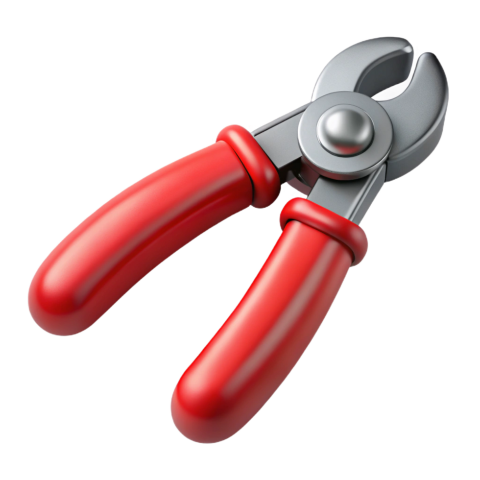 elegant classic Wire Cutters Red Handles Isolated authentic png