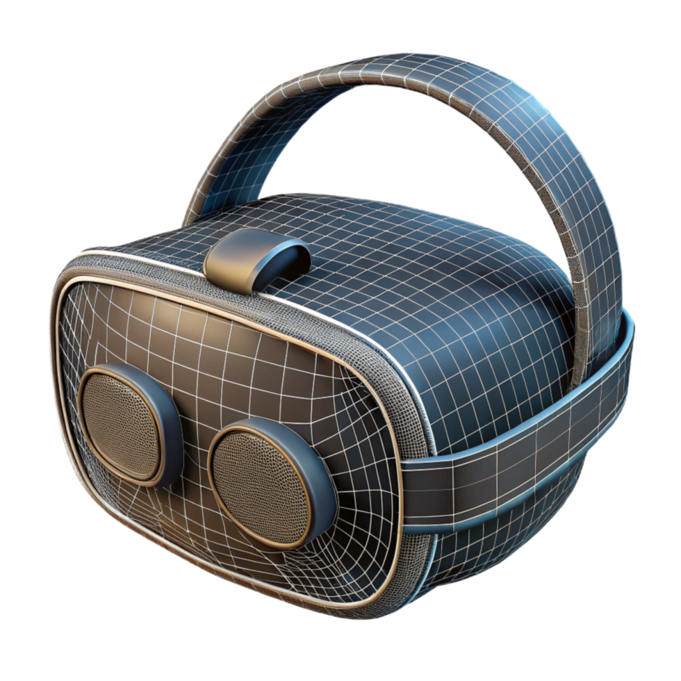 impressive abstract Wireframe Vr Headset Model Isolated Element exclusive png