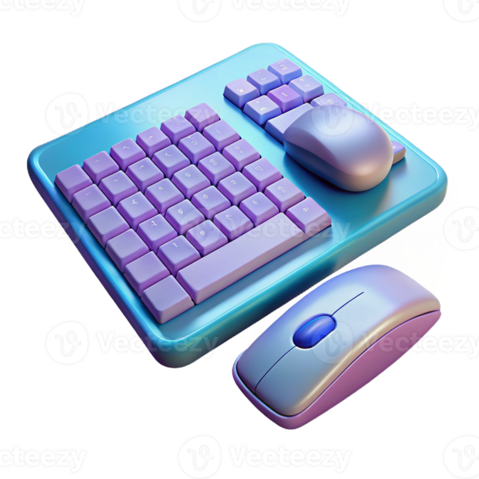 magnificent creative Wireless Keyboard and Mouse Combo for Online Work Transparent Background authentic png