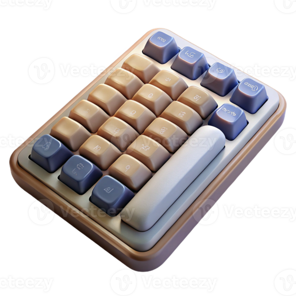 dramatic minimalist Wireless Keyboard with Numeric Keypad Element exclusive png
