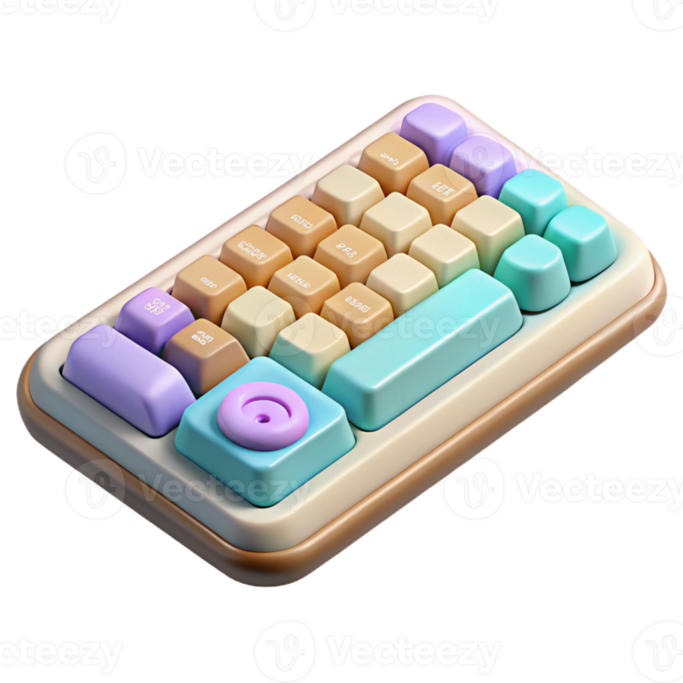 beautiful minimalist Wireless Keyboard with Scissor Switches Element high resolution png