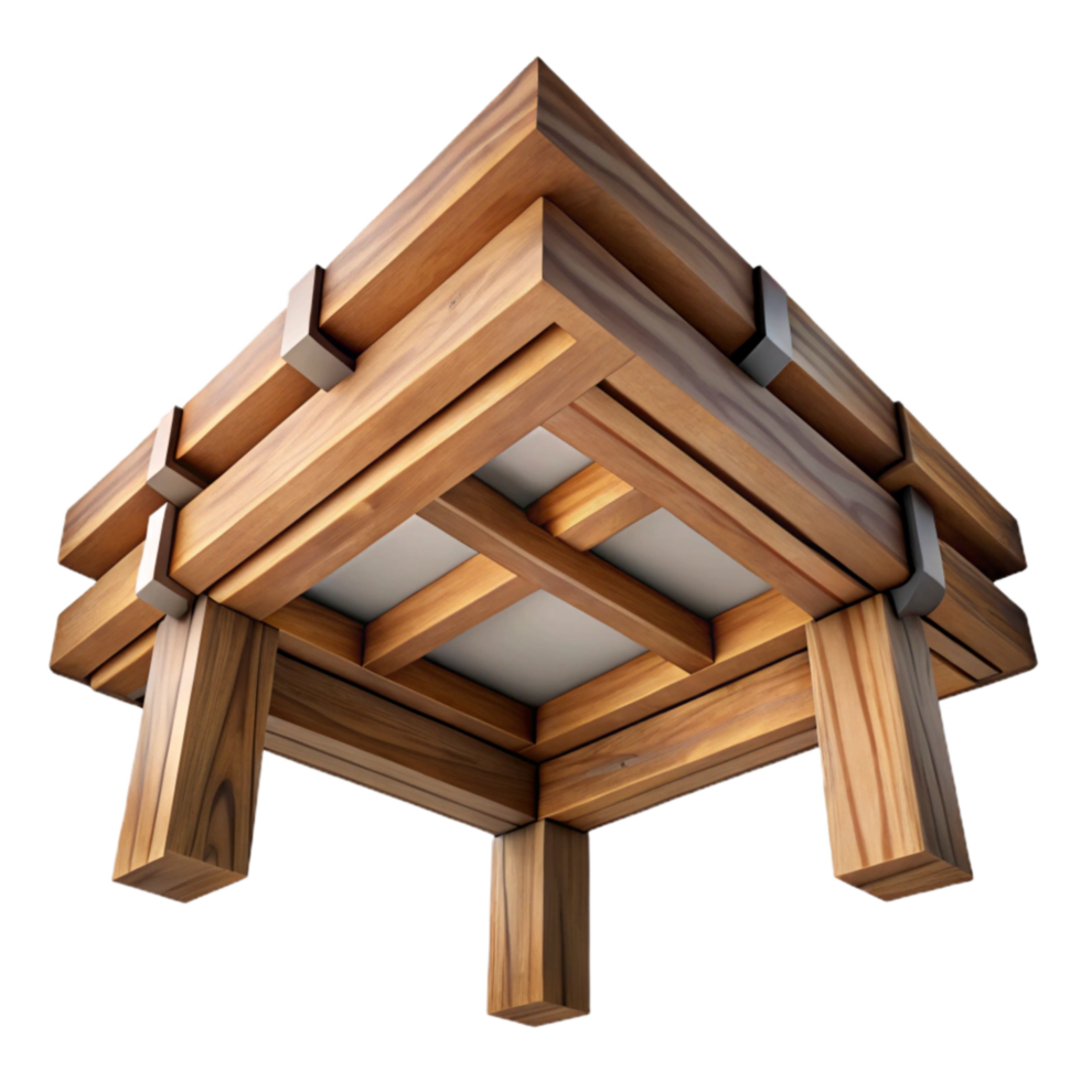 impressive classic Wooden Beams in Ceiling Isolated Element authentic png