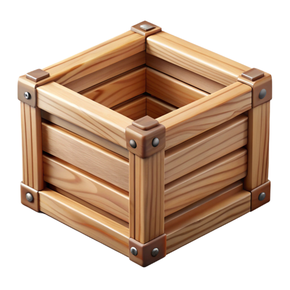 extraordinary classic Wooden Crate Storage Container Cutout Element professional png