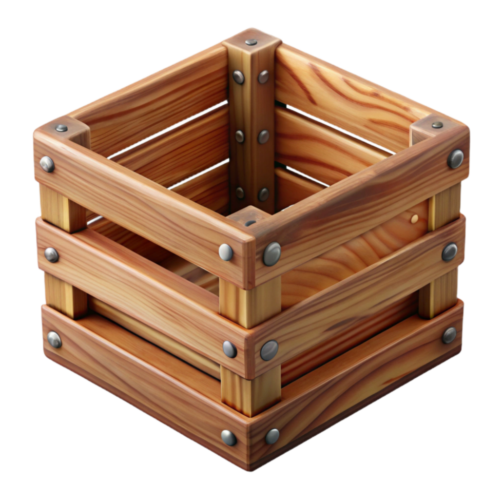 magnificent rustic Wooden Crate Slat Cutout with Wood Grain original png