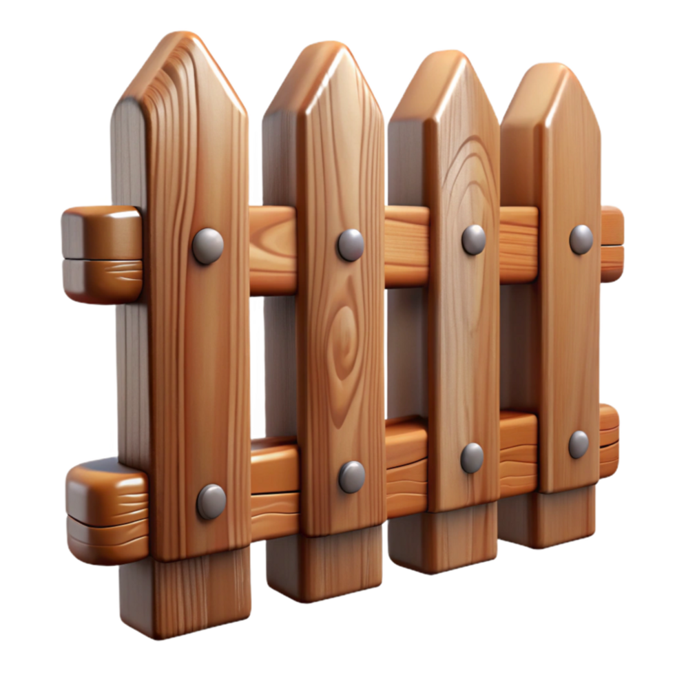 beautiful creative Wooden Fence Transparent Background Rustic Wood detailed png