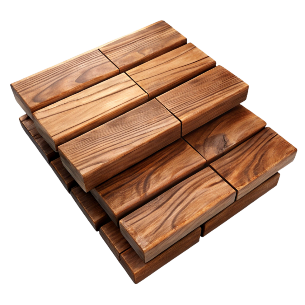 beautiful abstract Wooden Flooring Planks Arranged Isolated premium png