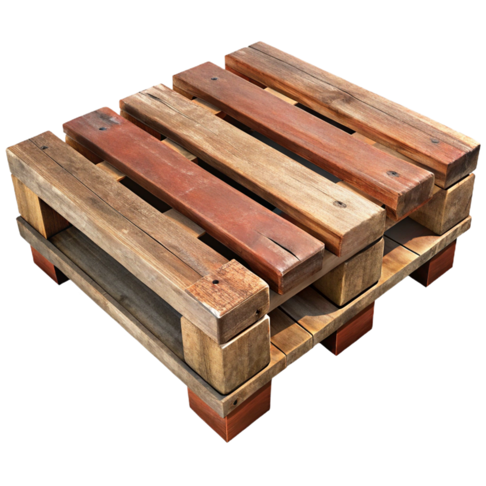 elegant abstract Wooden Pallet Distressed Style Isolated Transparent Background authentic png