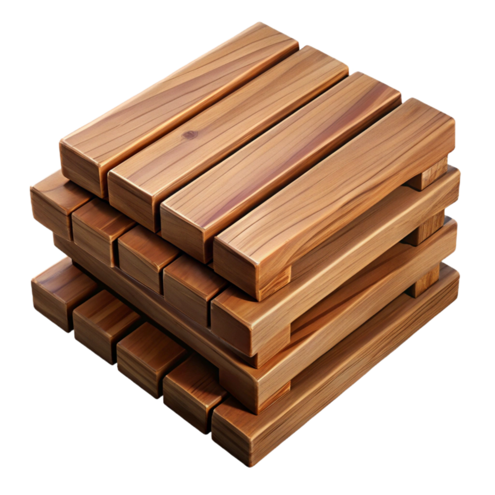 magnificent modern Wooden Planks Stacked Isolated on Transparent Background exclusive png