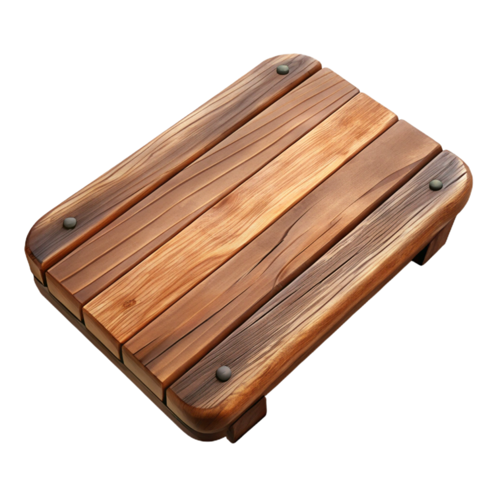 dramatic contemporary Wooden Plank Top View Isolated Transparent Background png