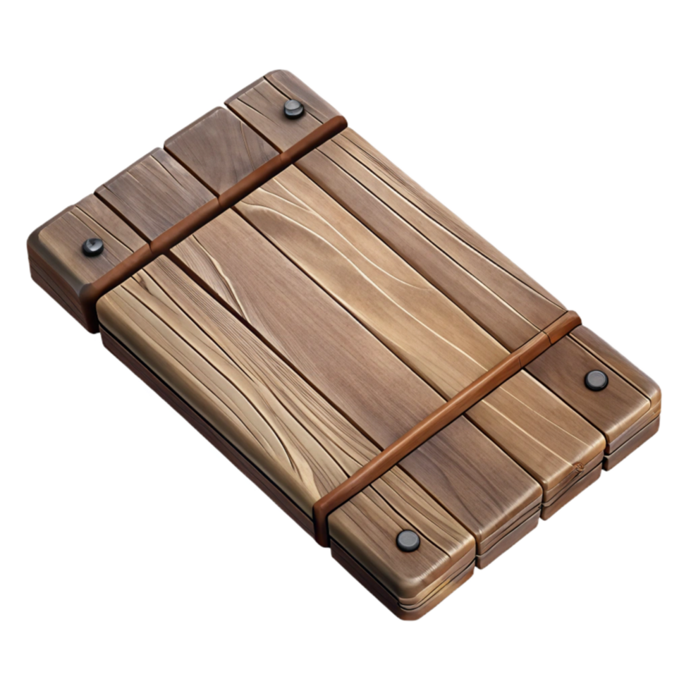 wonderful creative Wooden Plank Top View Isolated Transparent Background png