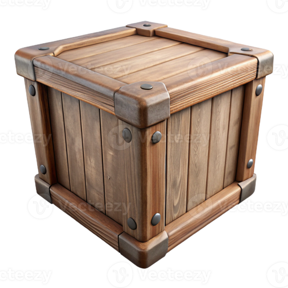 wonderful contemporary Wooden Storage Container with Lid Cutout professional png