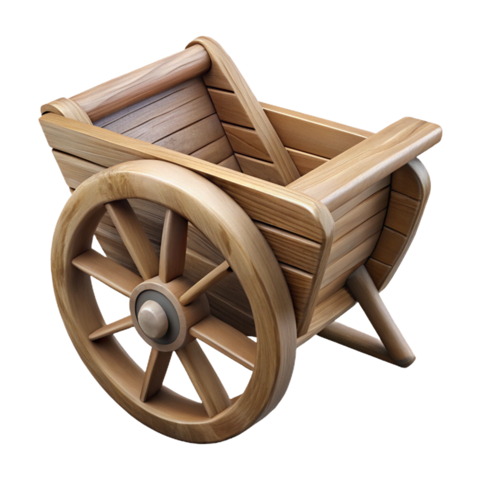 impressive minimalist Wooden Wheelbarrow Wheel Cutout high resolution png