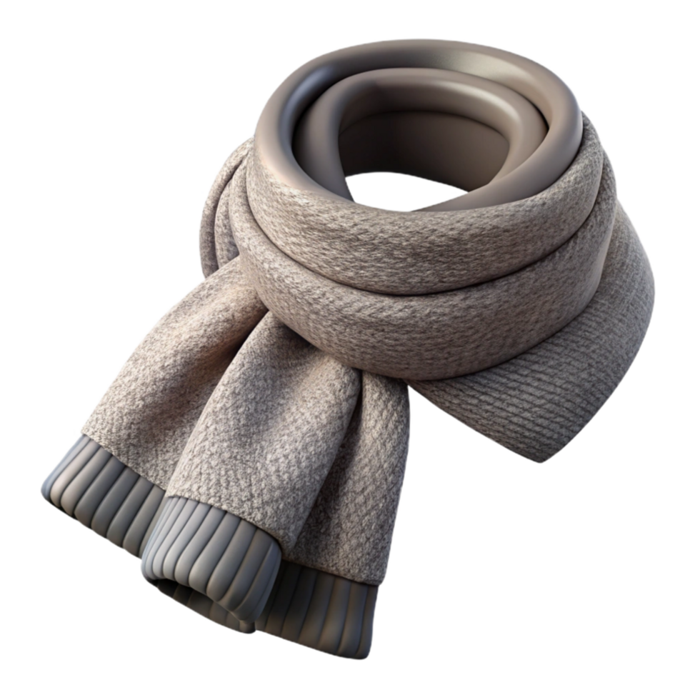 stunning creative Woolen Scarf Knitted Pattern Isolated with Fringe Detail genuine png