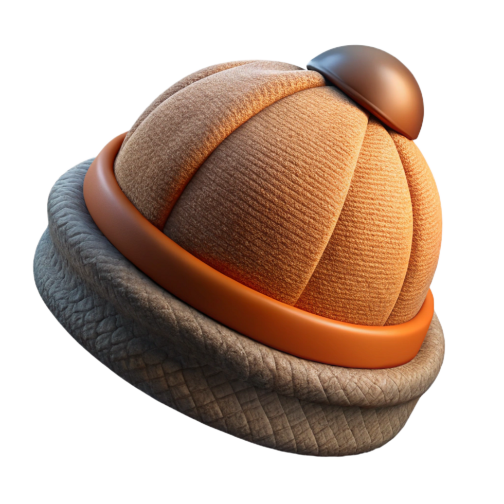 wonderful classic Wool Hat Lining Detail Isolated on Transparent Background authentic png