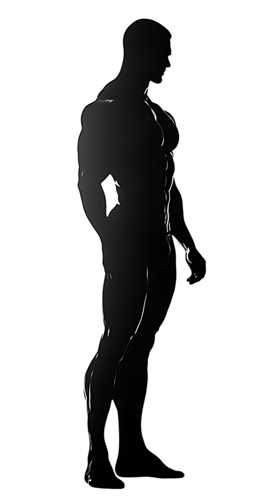 Mysterious figure walking in the dark. png