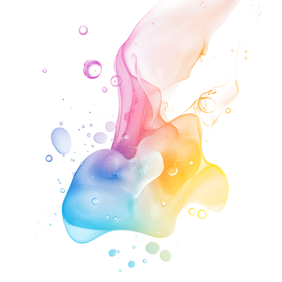 Vibrant colors blend in a dynamic, fluid swirl. png