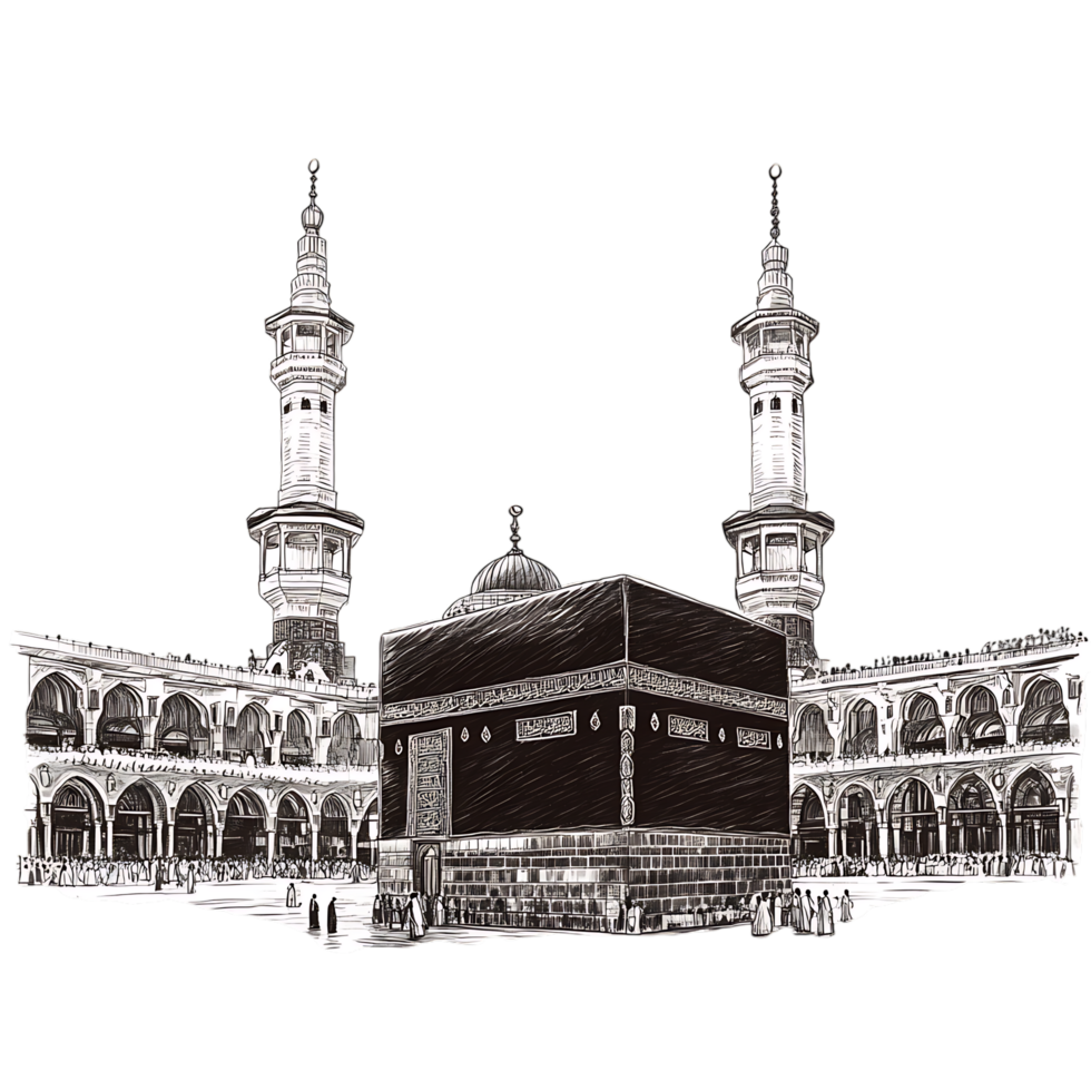 Sketch of the Kabah in Mecca, Saudi Arabia. png
