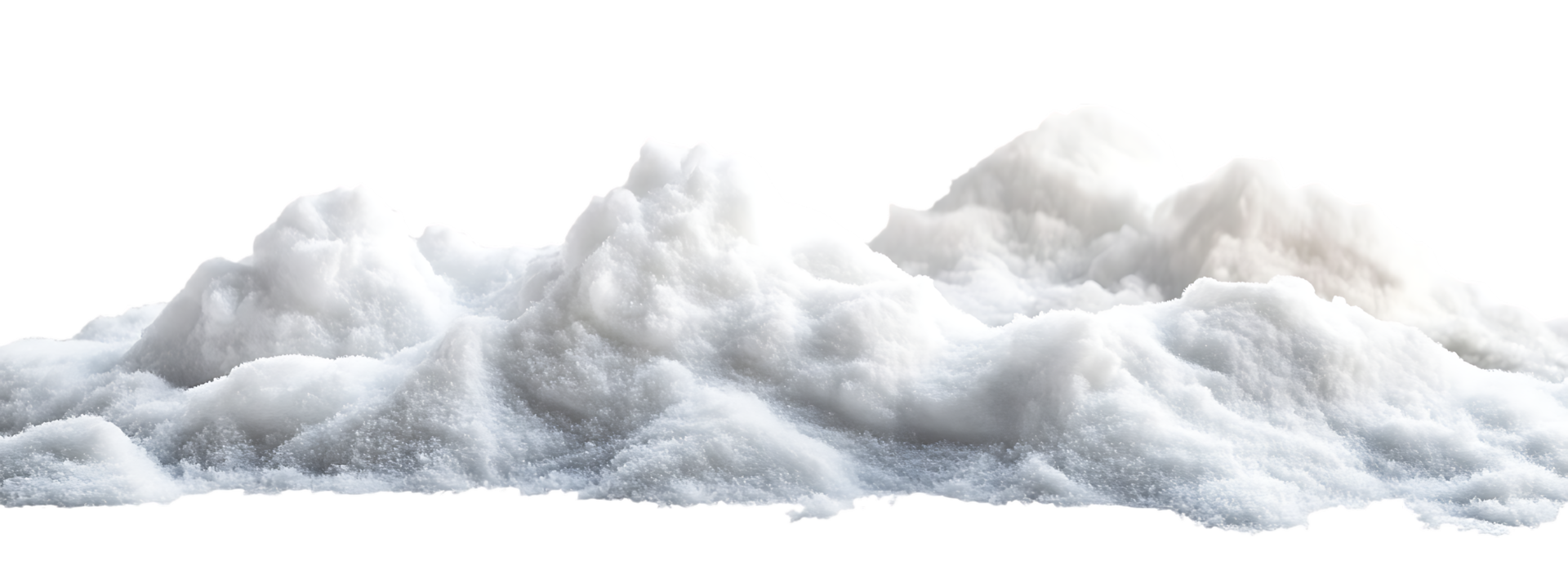 Isolated fluffy white clouds on black background. Ideal for compositing and design. png