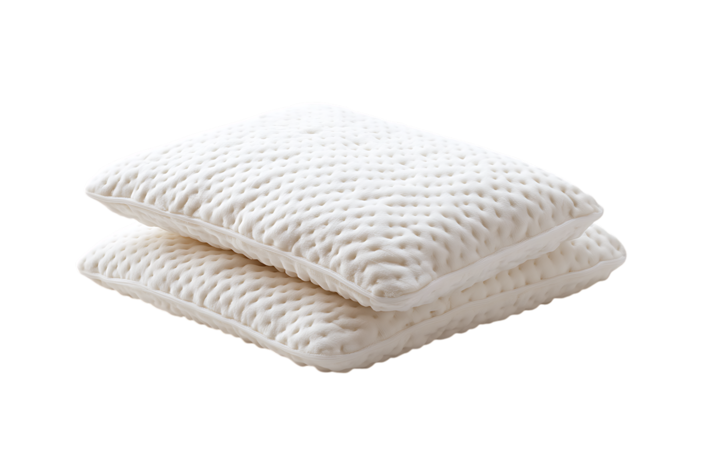 Two fluffy pillows, perfect for a restful sleep. png