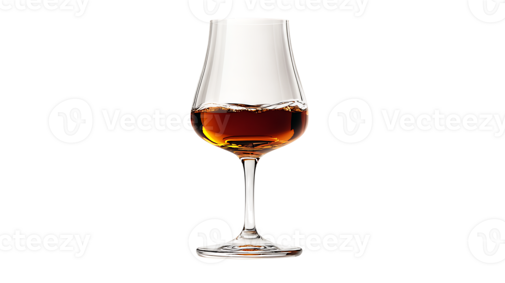 Glass of amber liquid, close up. png