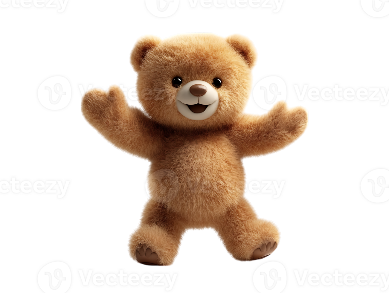 Adorable teddy bear, cute plush toy. png